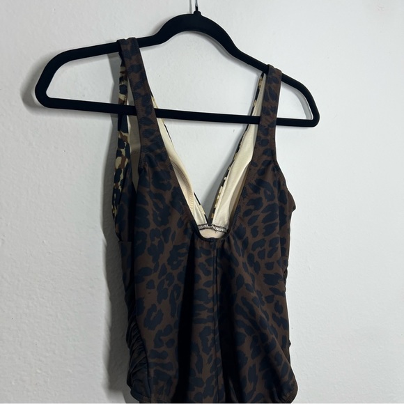 Miraclesuit V-Neck Animal Print One Piece - Picture 10 of 14